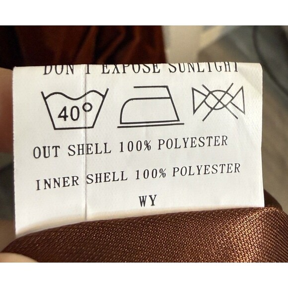 Revelry Drew Velvet Maxi Gown Dress Sz 4 Tie Front Bridesmaid Terracota Brown - Picture 9 of 9